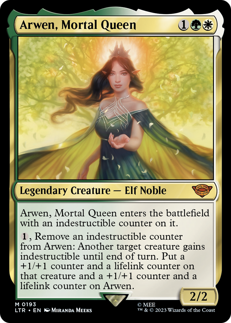 Arwen, Mortal Queen (LTR-193) [The Lord of the Rings: Tales of Middle-earth] MTG Single Wizards of the Coast