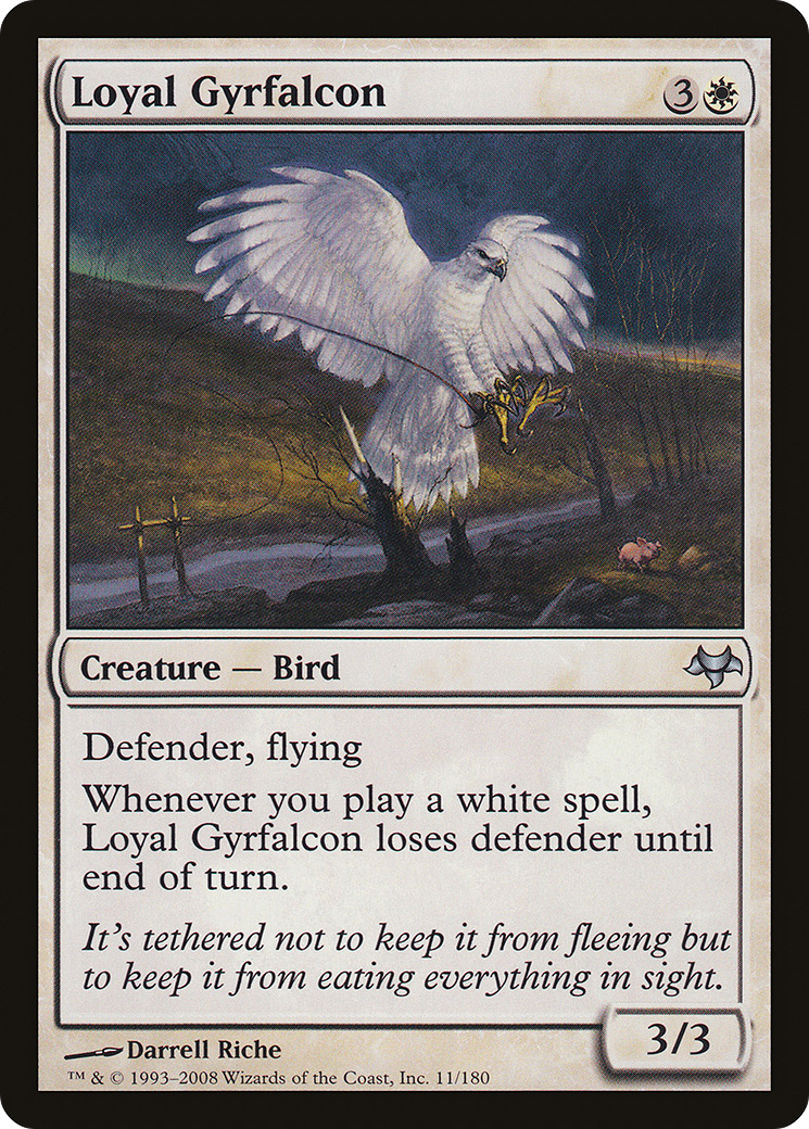 Loyal Gyrfalcon (EVE-011) [Eventide] MTG Single Wizards of the Coast
