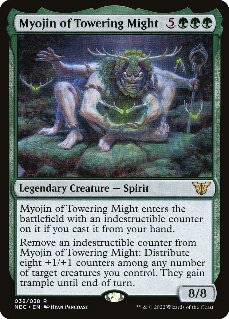 Myojin of Towering Might (NEC-038) [Neon Dynasty Commander] Foil MTG Single Wizards of the Coast