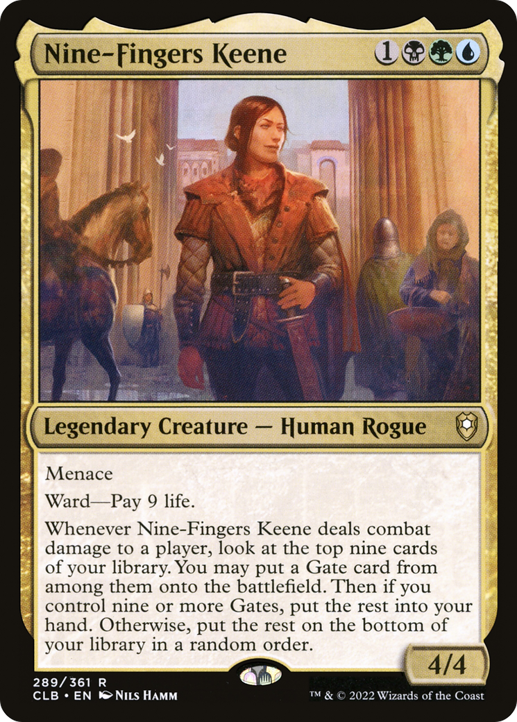 Nine-Fingers Keene (CLB-289) [Commander Legends: Battle for Baldur's Gate] Foil MTG Single Wizards of the Coast