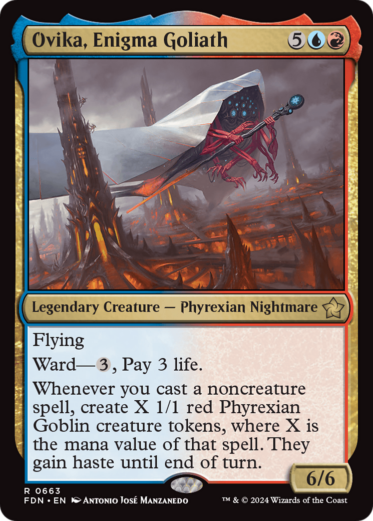 Ovika, Enigma Goliath (FDN-663) [Foundations] MTG Single Wizards of the Coast