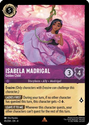 Isabela Madrigal - Golden Child (45/204) [Ursulas Return] Cold Foil Lorcana Single Disney