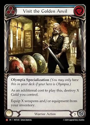 Visit the Golden Anvil [MST226] (Part the Mistveil)  Rainbow Foil Flesh And Blood Single Flesh And Blood   