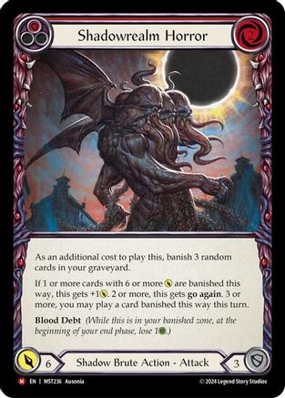Shadowrealm Horror [MST236] (Part the Mistveil)  Rainbow Foil Flesh And Blood Single Flesh And Blood   