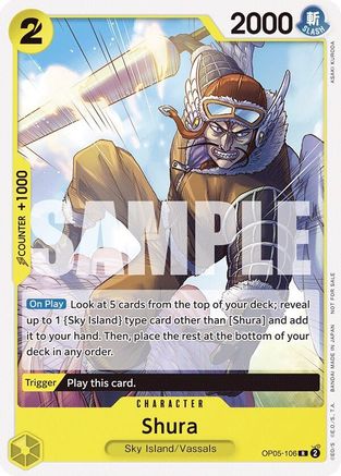 Shura (Tournament Pack Vol. 7) (OP05-106) [One Piece Promotion Cards] One Piece Single Bandai