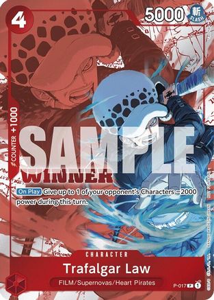 Trafalgar Law (Winner Pack Vol. 7) (P-017) [One Piece Promotion Cards] Foil One Piece Single Bandai