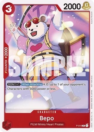 Bepo (Tournament Pack Vol. 7) (P-019) [One Piece Promotion Cards] One Piece Single Bandai