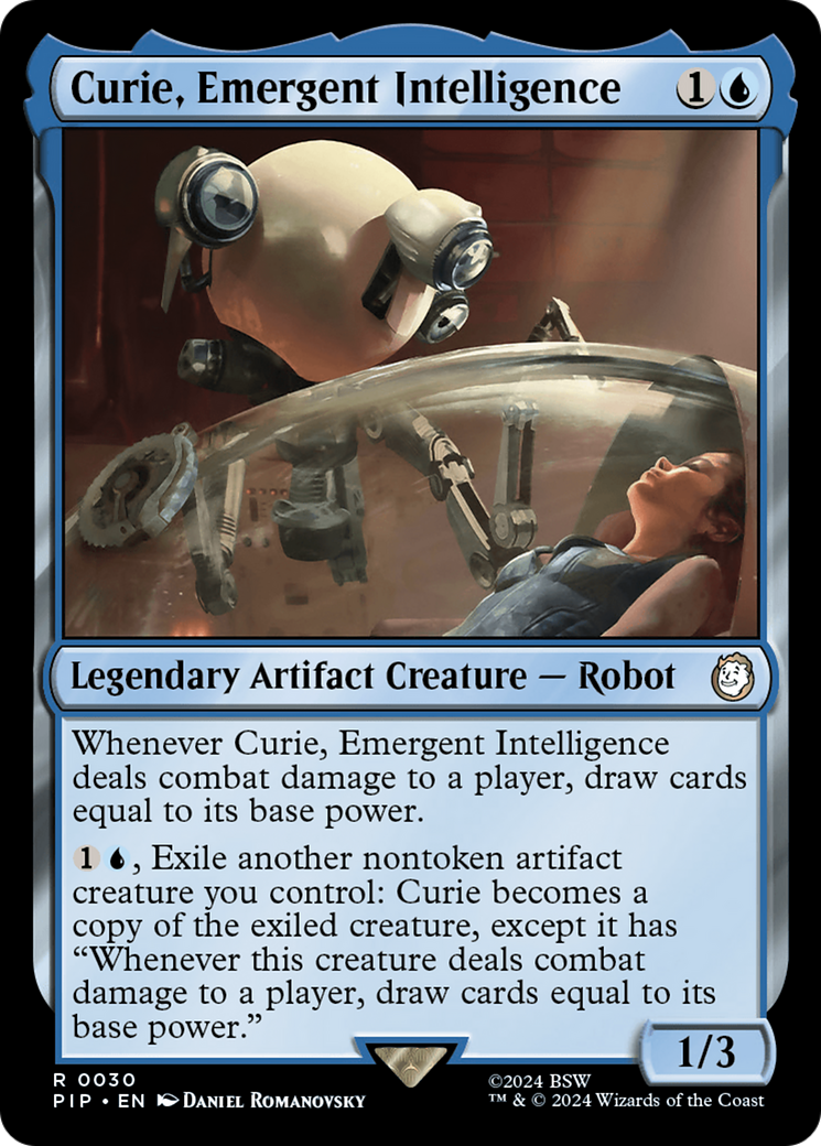 Curie, Emergent Intelligence (PIP-030) [Fallout] MTG Single Wizards of the Coast