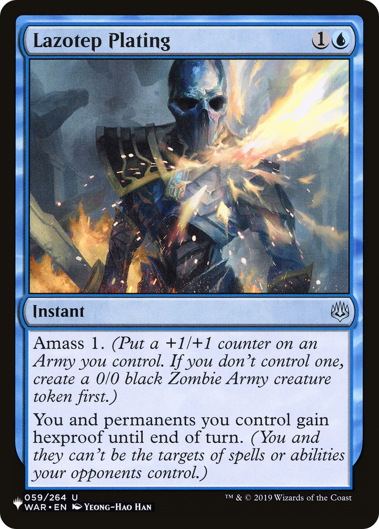 Lazotep Plating (LIST-WAR-59) [Mystery Booster] The List MTG Single Wizards of the Coast