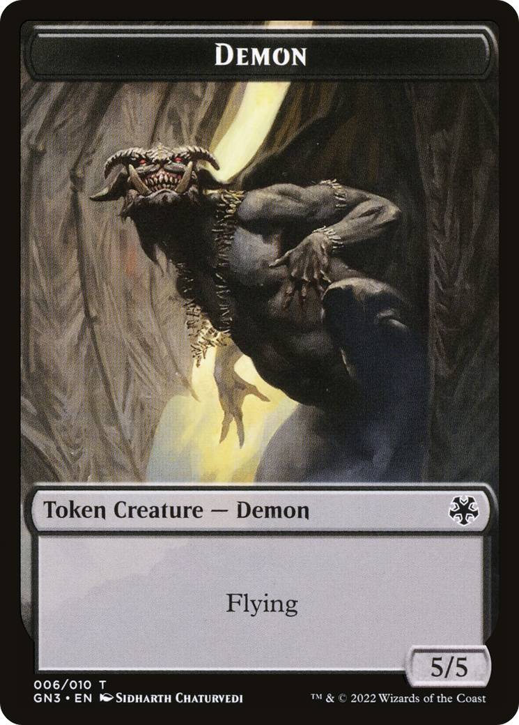 Demon (TGN3-006) [Tokens] Game Night: Free-for-All Tokens Foil MTG Single Wizards of the Coast