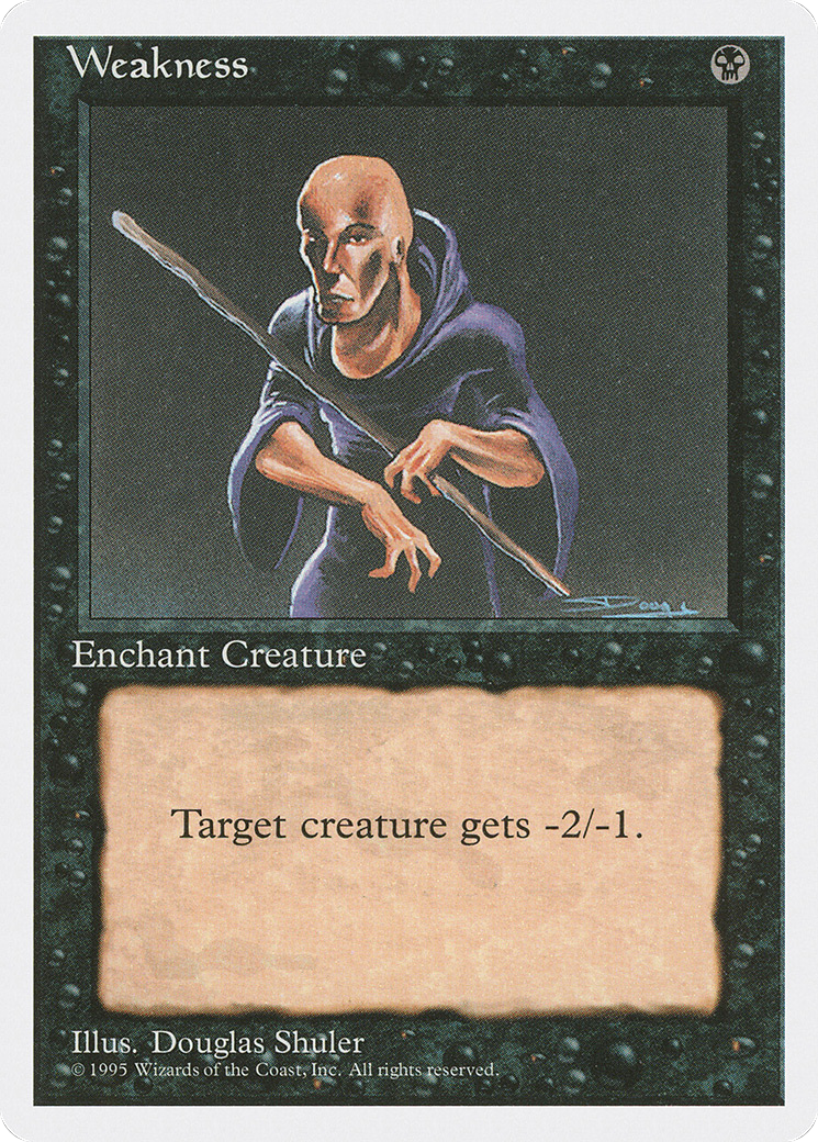 Weakness (4ED-170) [Fourth Edition] MTG Single Wizards of the Coast