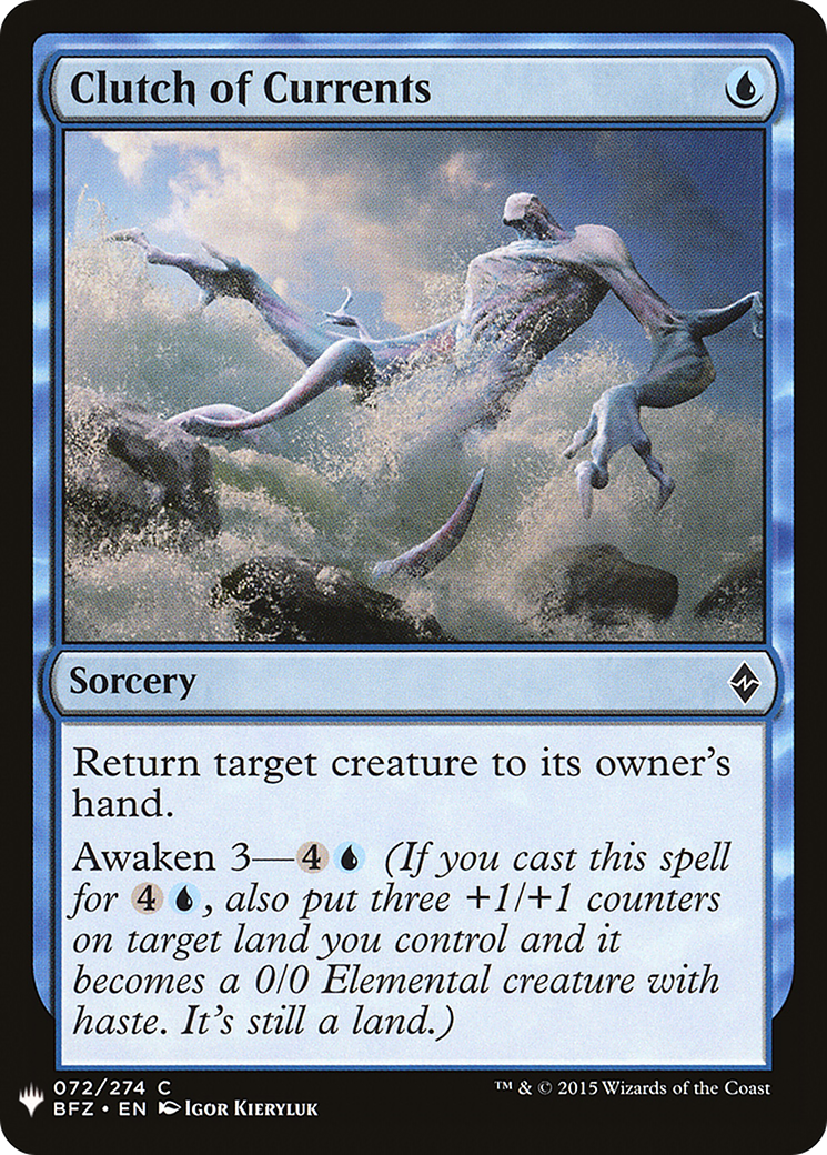 Clutch of Currents (LIST-BFZ-72) [Mystery Booster] The List MTG Single Wizards of the Coast