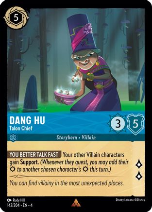 Dang Hu - Talon Chief (142/204) [Ursulas Return] Lorcana Single Disney