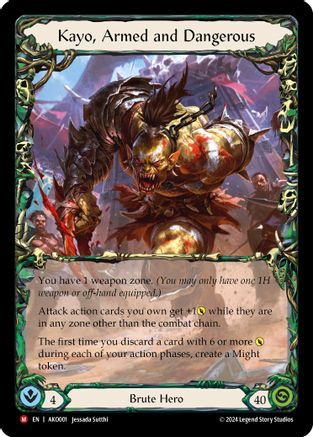 Kayo, Armed and Dangerous [AKO001] (Armory Deck: Kayo) Flesh And Blood Single Flesh And Blood   