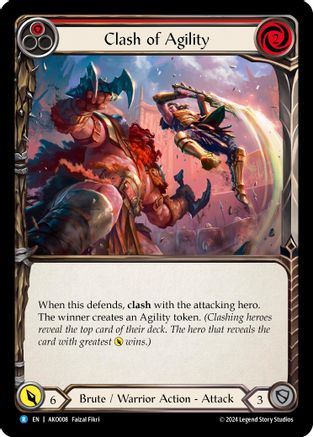 Clash of Agility (Red) [AKO008] (Armory Deck: Kayo) Flesh And Blood Single Flesh And Blood   