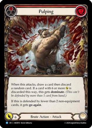 Pulping (Red) [AKO010] (Armory Deck: Kayo) Flesh And Blood Single Flesh And Blood   