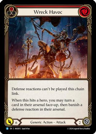 Wreck Havoc (Red) [AKO015] (Armory Deck: Kayo) Flesh And Blood Single Flesh And Blood   