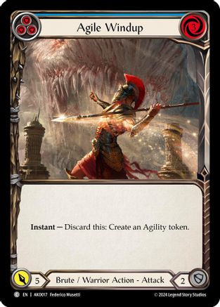 Agile Windup (Blue) [AKO017] (Armory Deck: Kayo) Flesh And Blood Single Flesh And Blood   