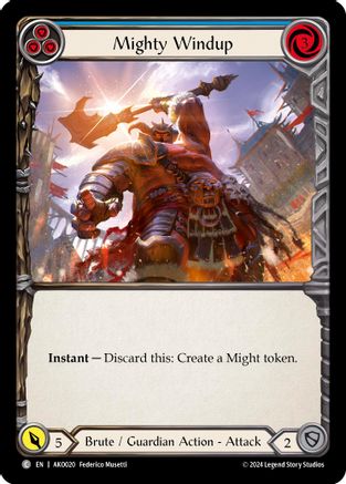 Mighty Windup (Blue) [AKO020] (Armory Deck: Kayo) Flesh And Blood Single Flesh And Blood   