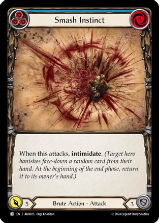 Smash Instinct (Blue) [AKO025] (Armory Deck: Kayo) Flesh And Blood Single Flesh And Blood   