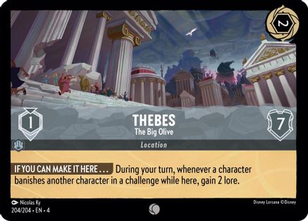 Thebes - The Big Olive (204/204) [Ursulas Return] Lorcana Single Disney
