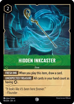 Hidden Inkcaster (98/204) [Ursulas Return] Cold Foil Lorcana Single Disney