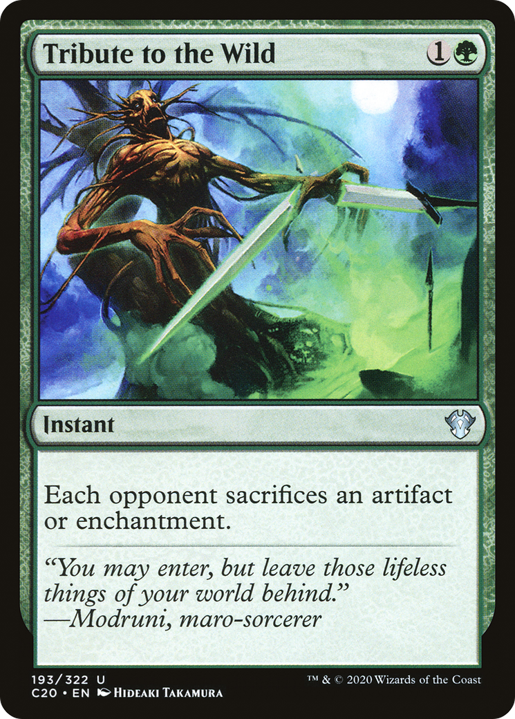 Tribute to the Wild (C20-193) [Commander 2020] MTG Single Wizards of the Coast