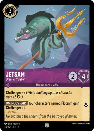 Jetsam - Ursula's "Baby" (46/204) [Ursulas Return] Lorcana Single Disney