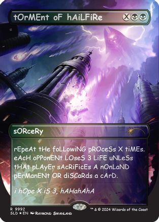 tOrMEnt oF hAiLFiRe (Rainbow Foil) (SLD-9992) [Secret Lair] Drop Series Foil MTG Single Wizards of the Coast