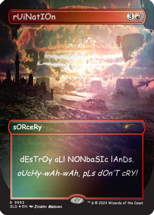 rUiNatIOn (Rainbow Foil) (SLD-9993) [Secret Lair] Drop Series Foil MTG Single Wizards of the Coast