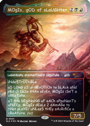MOgIs, gOD of sLaUGHter (9994) (Rainbow Foil) (SLD-9994) [Secret Lair Drop Series] Foil
