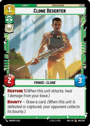 Clone Deserter (095/262)[Shadows of the Galaxy] Star Wars: Unlimited Single Disney