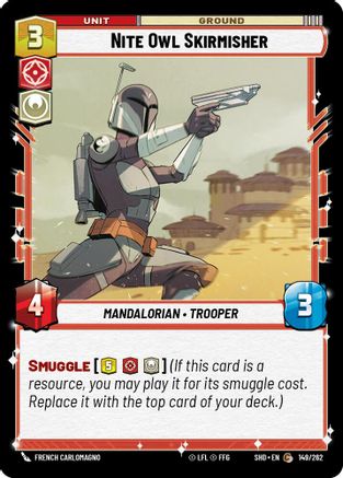 Nite Owl Skirmisher (149/262)[Shadows of the Galaxy] Foil Star Wars: Unlimited Single Disney