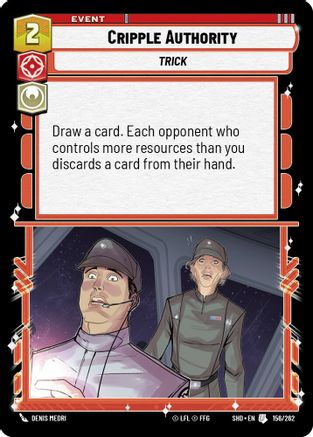 Cripple Authority (156/262)[Shadows of the Galaxy] Foil Star Wars: Unlimited Single Disney