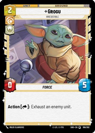 Grogu - Irresistible (196/262)[Shadows of the Galaxy] Star Wars: Unlimited Single Disney