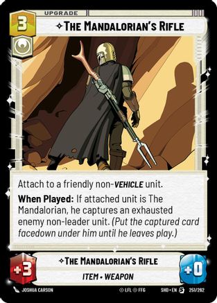 The Mandalorian's Rifle (251/262)[Shadows of the Galaxy] Star Wars: Unlimited Single Disney