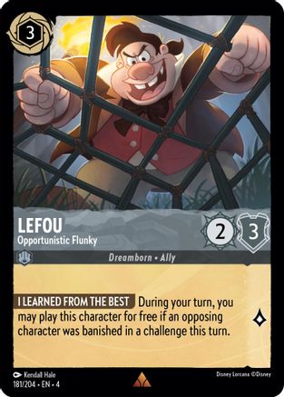 LeFou - Opportunistic Flunky (181/204) [Ursulas Return] Cold Foil Lorcana Single Disney