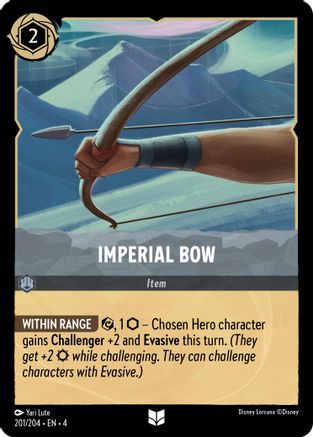 Imperial Bow (201/204) [Ursulas Return] Lorcana Single Disney