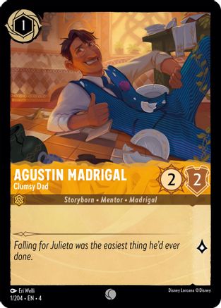 Agustin Madrigal - Clumsy Dad (1/204) [Ursulas Return] Lorcana Single Disney