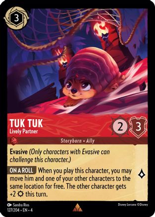 Tuk Tuk - Lively Partner (127/204) [Ursulas Return] Lorcana Single Disney