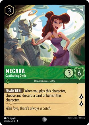 Megara - Captivating Cynic (79/204) [Ursulas Return] Lorcana Single Disney