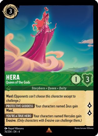 Hera - Queen of the Gods (76/204) [Ursulas Return] Lorcana Single Disney
