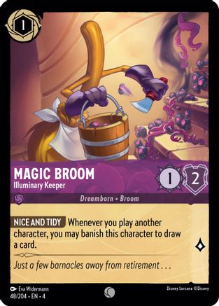 Magic Broom - Illuminary Keeper (48/204) [Ursulas Return] Lorcana Single Disney