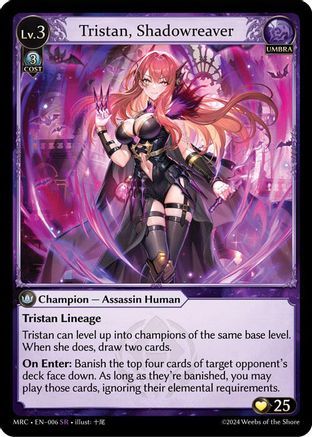 Tristan, Shadowreaver (006) [Mercurial Heart] Grand Archive Single Weebs of the Shore