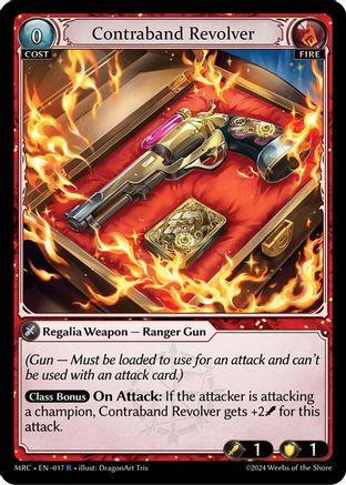 Contraband Revolver (017) [Mercurial Heart] Foil Grand Archive Single Weebs of the Shore