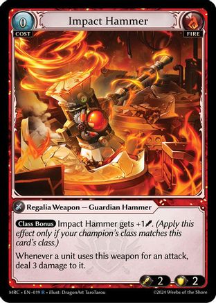 Impact Hammer (019) [Mercurial Heart] Grand Archive Single Weebs of the Shore