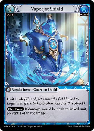 Vaporjet Shield (023) [Mercurial Heart] Grand Archive Single Weebs of the Shore