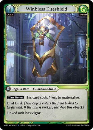 Winbless Kiteshield (027) [Mercurial Heart] Grand Archive Single Weebs of the Shore