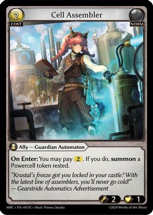 Cell Assembler (043) [Mercurial Heart] Foil Grand Archive Single Weebs of the Shore