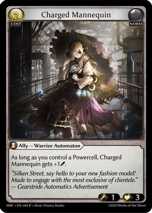 Charged Mannequin (045) [Mercurial Heart] Foil Grand Archive Single Weebs of the Shore